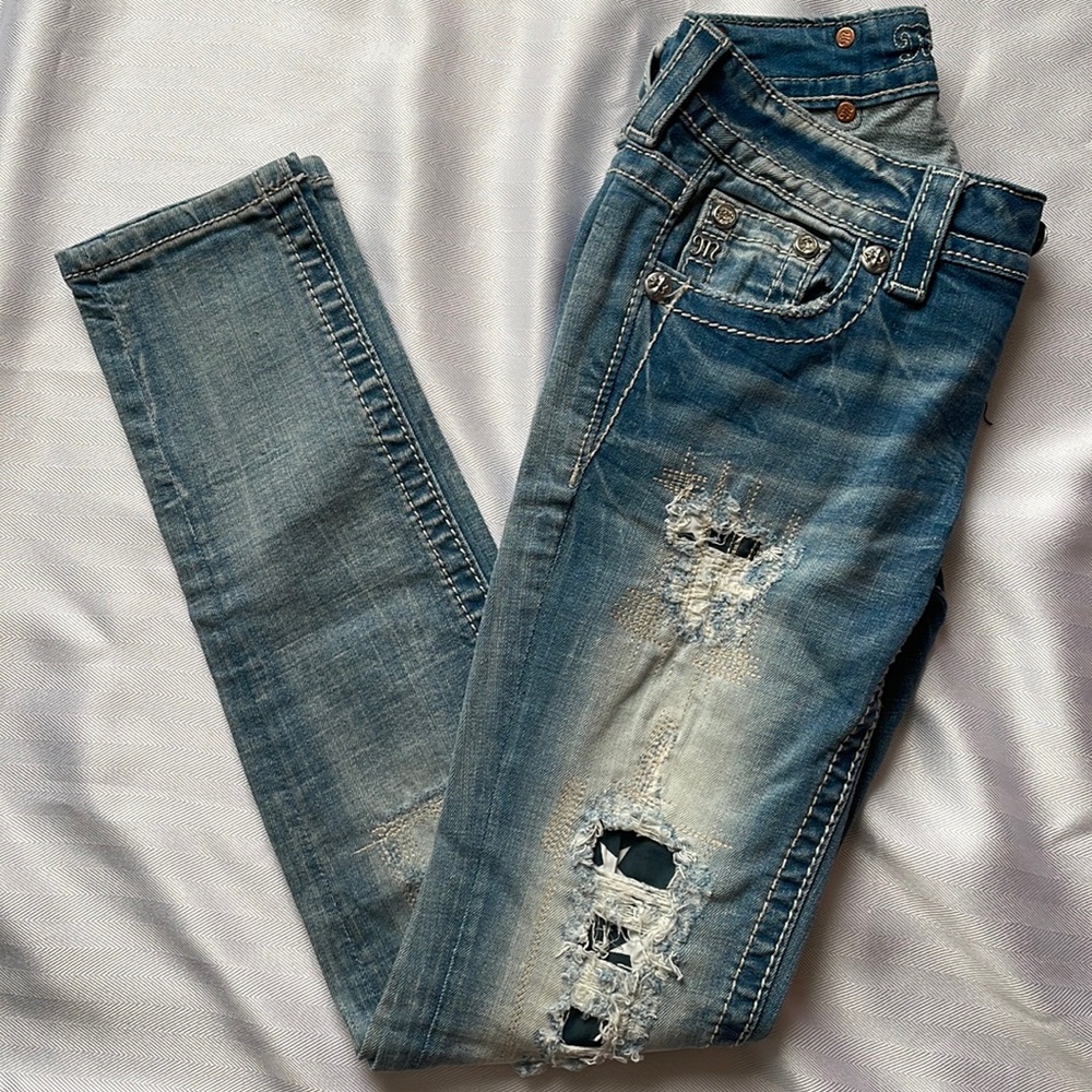 Miss Me Jeans with American flag detail